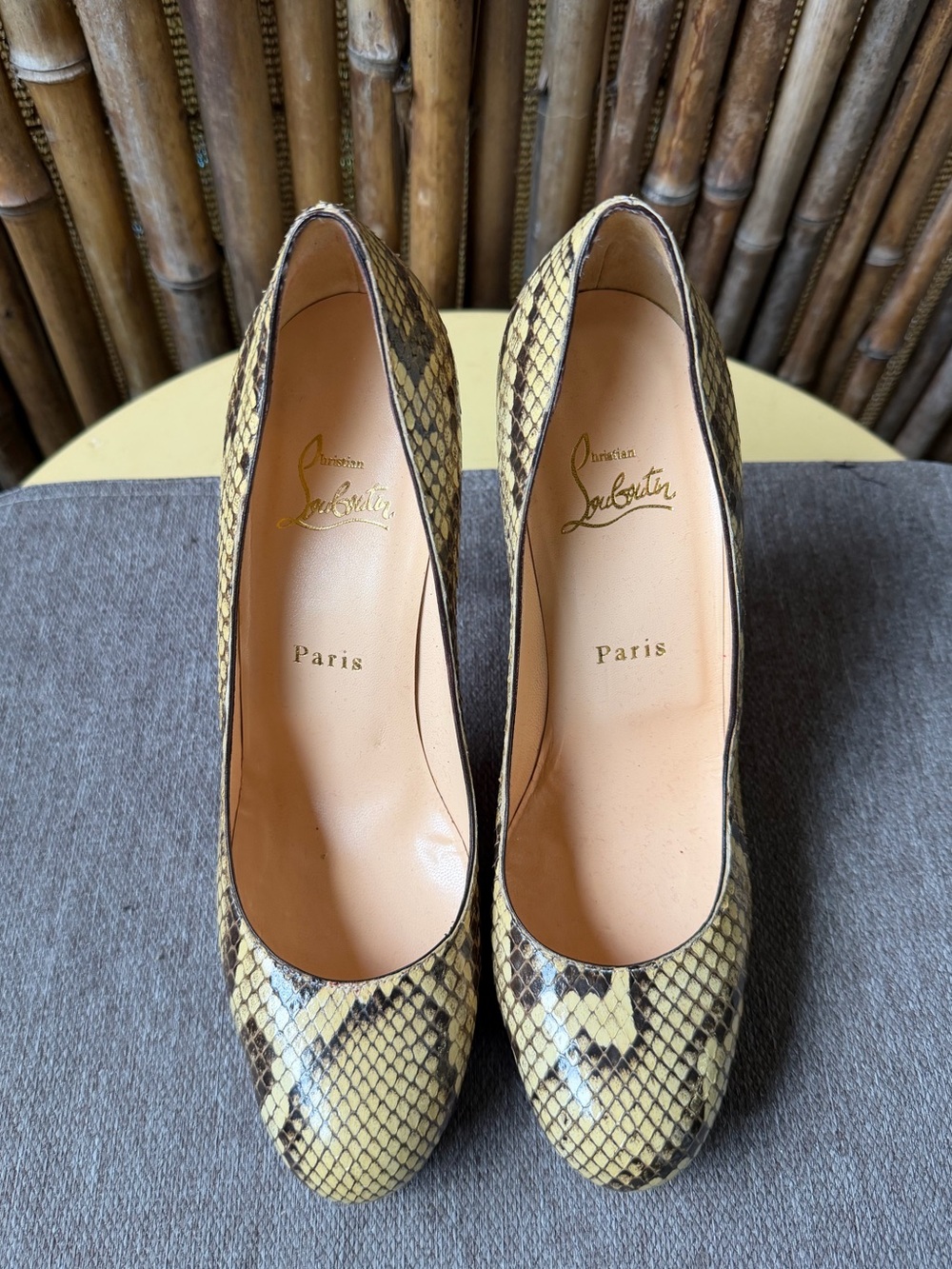 CHRISTIAN LOUBOUTIN  snake skin Leather Simple Pump - Picture 7 of 10